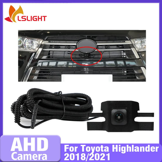 Car Front View Camera For Toyota Highlander 2018 2021 AHD Camera 1080P Night Vision 150° Fisheye Lens Waterproof Parking Monitor