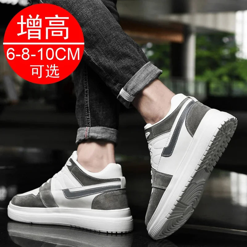 2024 Men Elevator Shoes heightening sneakers for men 6cm 8cm breathable height increased shoes for man sports shoes