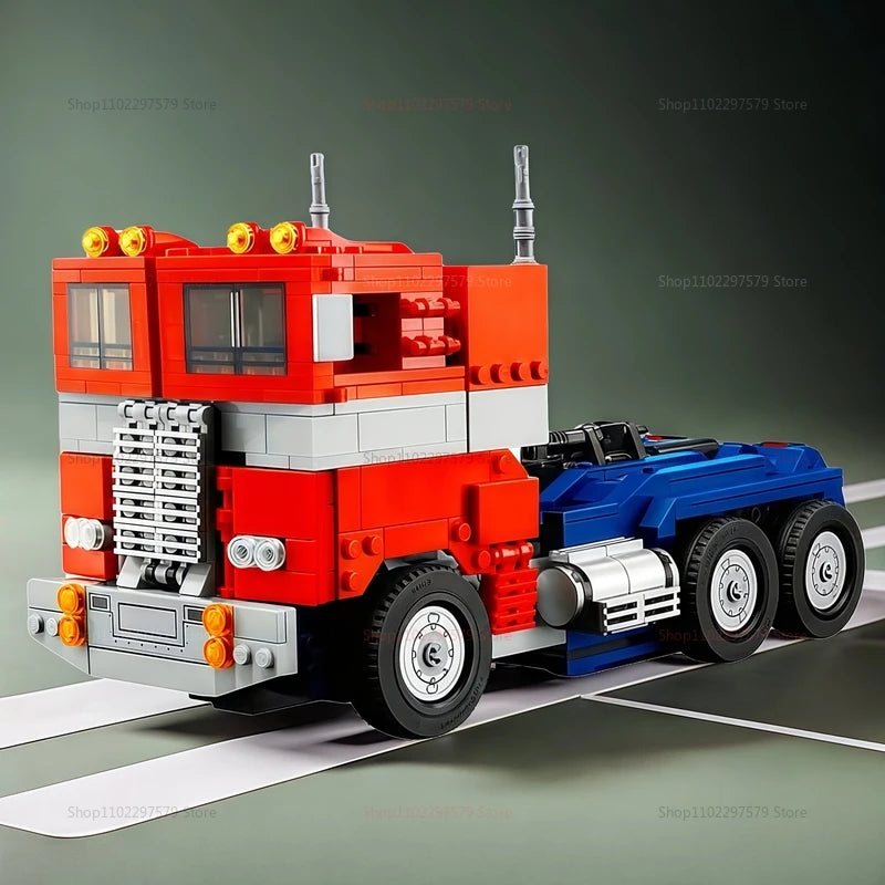 1508PCS Robot Truck Building Blocks Set Creative 2-in-1 Technical Transformation Model Compatible with 10302 Kits Kids Adults