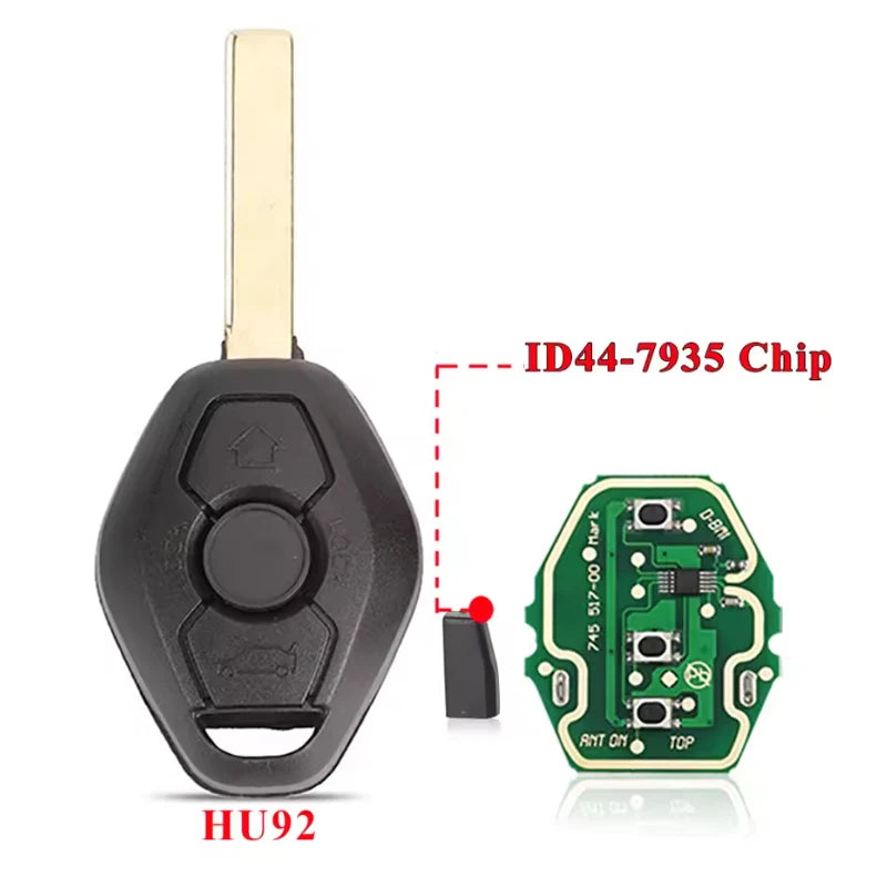 EWS Sytem Car Remote Key for BMW E38 E39 E46 X3 X5 Z3 Z4 1/3/5/7 Series 315/433MHz ID44 Chip Keyless Entry Transmitter