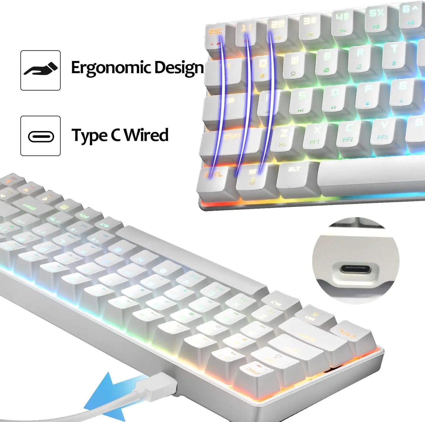 ⌨️ MAMBASNAKE MK14 Gaming Keyboard – Wired, RGB & Buy 2 Get 1 Free! ⌨️