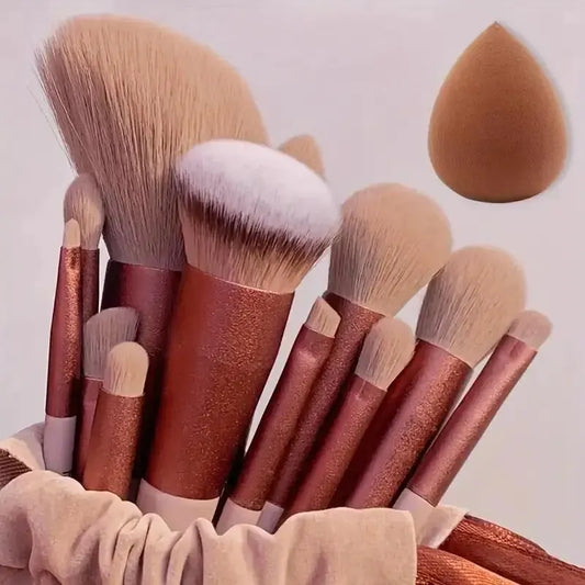 ✨ Professional Makeup Brush Set | Soft & Fluffy Kabuki, Foundation & Eyeshadow Brushes ✨