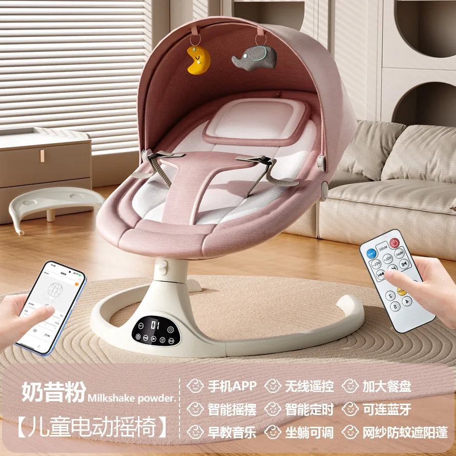 Baby Electric Soothing Cradle Bed Artifact Baby Multifunctional Sitting and Reclining Rocking Chair Electric Cradle APP