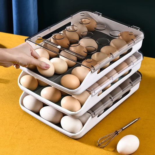 🥚 Stackable Egg Storage Box | Multi-Layer Refrigerator Organizer 🥚