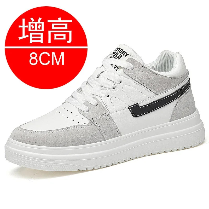 2024 Men Elevator Shoes heightening sneakers for men 6cm 8cm breathable height increased shoes for man sports shoes