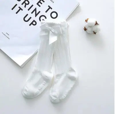 Knee High Socks Girl Long Soft Cotton Lace Baby Socks Kids Socks Meias Princess 2020 New Toddlers Girls Big Bow Children Cartoon