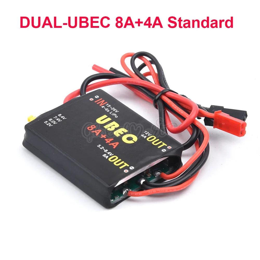 AANEW 2S-6S 6-36V UBEC 8A BEC & DUAL UBEC 8A+4A 5.2/6.0/7.4V/8.4V Servo Separate Power Supply RC Car Fix-Wing Airplane Robot Arm