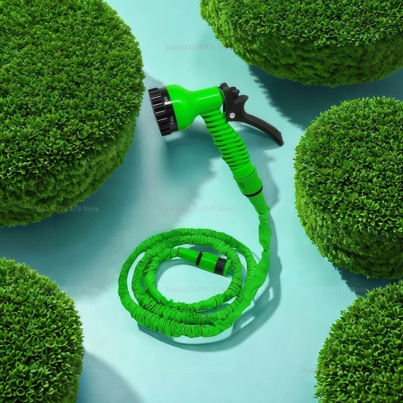 Retractable Magic Hose with High Pressure Car Wash Water Gun Garden Watering Hose for Car Cleaning Household and Garden Use