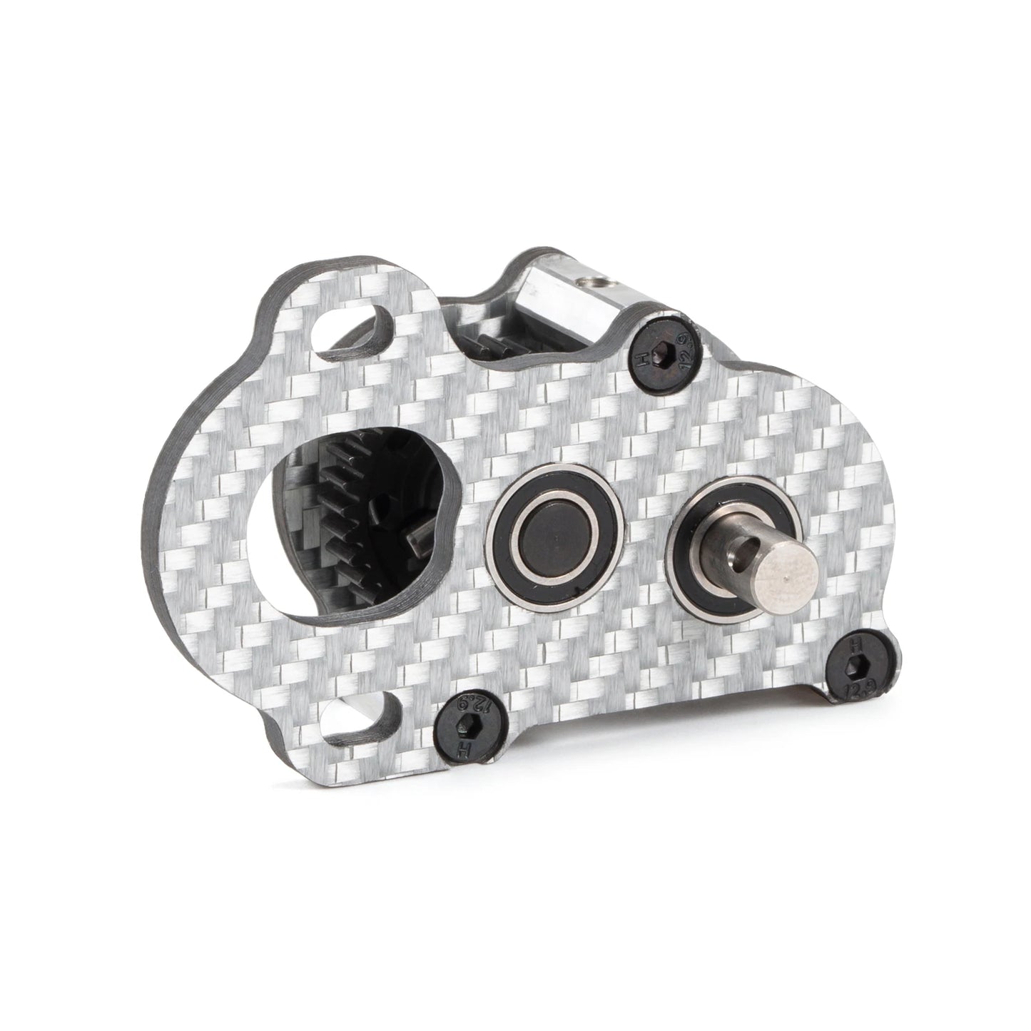Silver Carbon 48 Pitch Ultralight Portal Transmission Tiny Gearbox for 1/10 Performance LCG Chassis  Comp Builds Rigs
