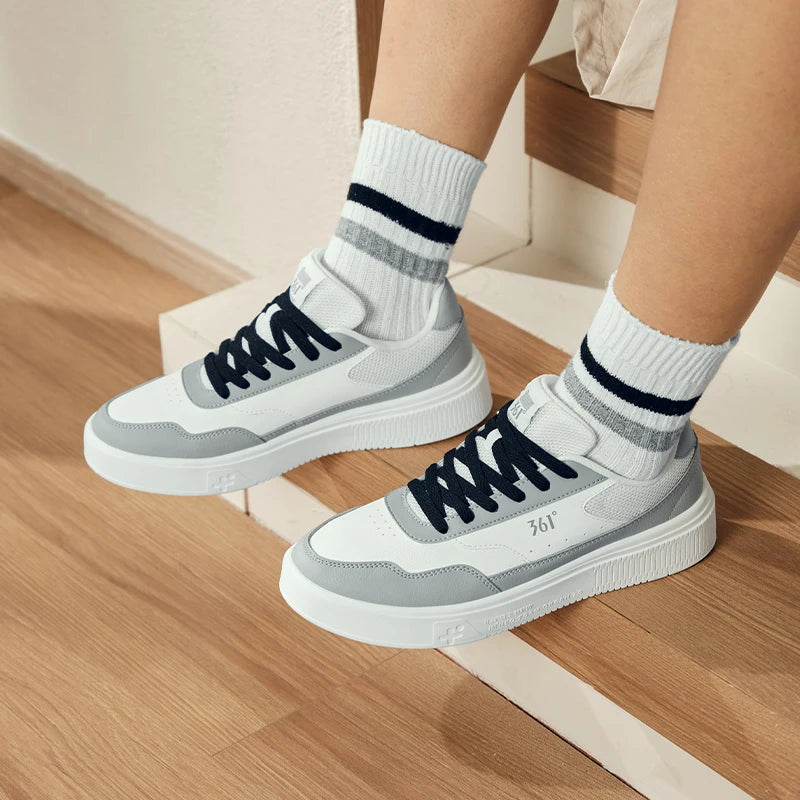 361 Degrees Men Board Shoes Versatile Durable Thick Sole Outdoor Breathable Trendy Lightweight Leisure Male Sneakers 672516630