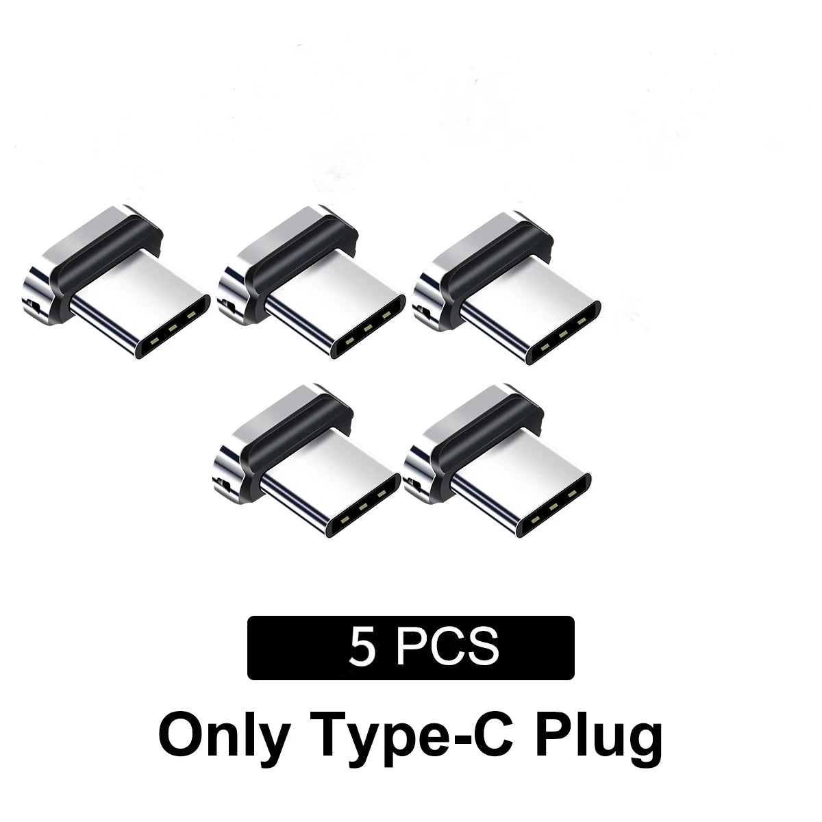 5/10Pcs Magnetic Phone Cable Adapter Magnetic Connector Tip Heads 360 Rotating Strong Magnetic Plug for Micro USB Android Device