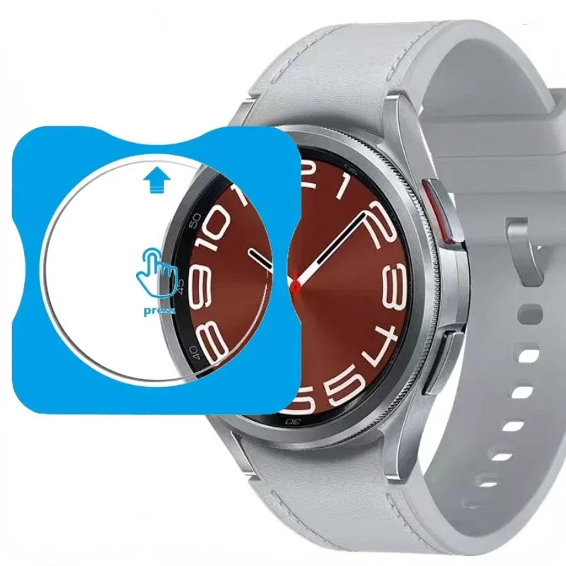 Quick Pasting Screen Film for Samsung Galaxy Watch Ultra 47mm Glass Protective Film Watch 8 7 6 5 4 40mm 44mm 8/6/4 Classic 46mm