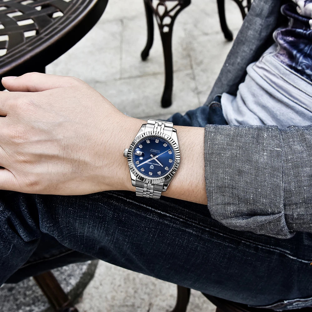 2025 New PAGANI DESIGN PD-1645 V3 Men's Mechanical Watches Business Sapphire Glass Automatic 42MM Stainless Steel Watch for Men