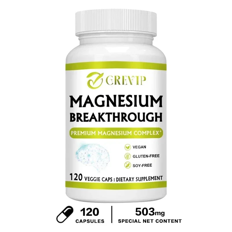 Magnesium Breakthrough - 7 Forms of Magnesium - Natural Sleep and Brain Supplement, Supports Muscle, Joint and Heart Health