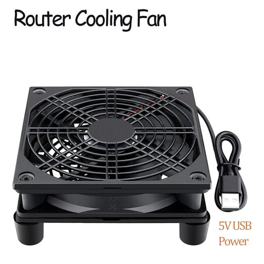 120mm 5V USB Power Cooling Case Fan for Receiver DVR Xbox TV Box Router