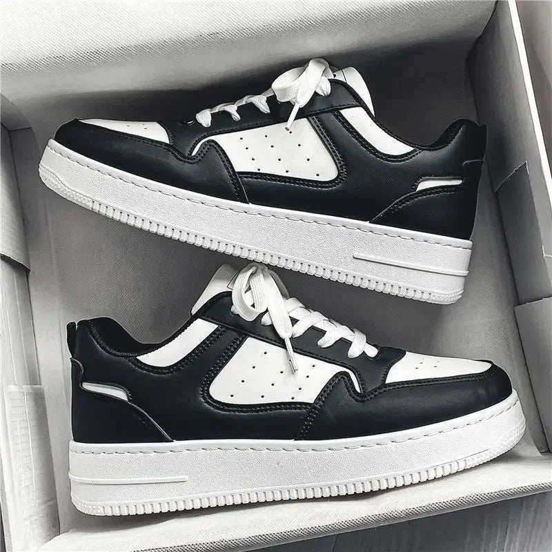 New Men's Sneakers Platform Casual Shoes Lace-up Mens Vulcanized Shoes Breathable Outdoor Running Shoes Fashion Tenis Masculino