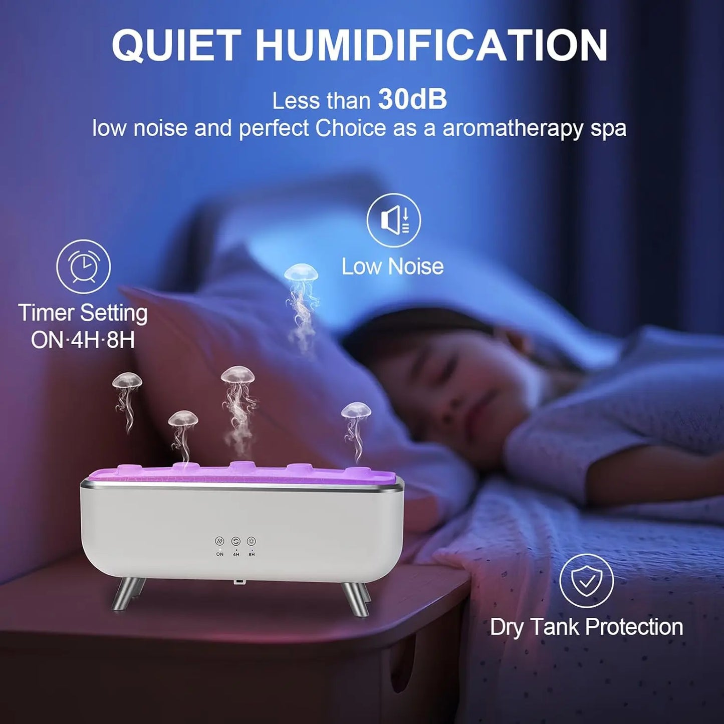 Jellyfish Humidifier Large Spray Essential Oil Aroma Diffuser Essential Oil Special Aroma Machine Automatic Fragrance Sprayer