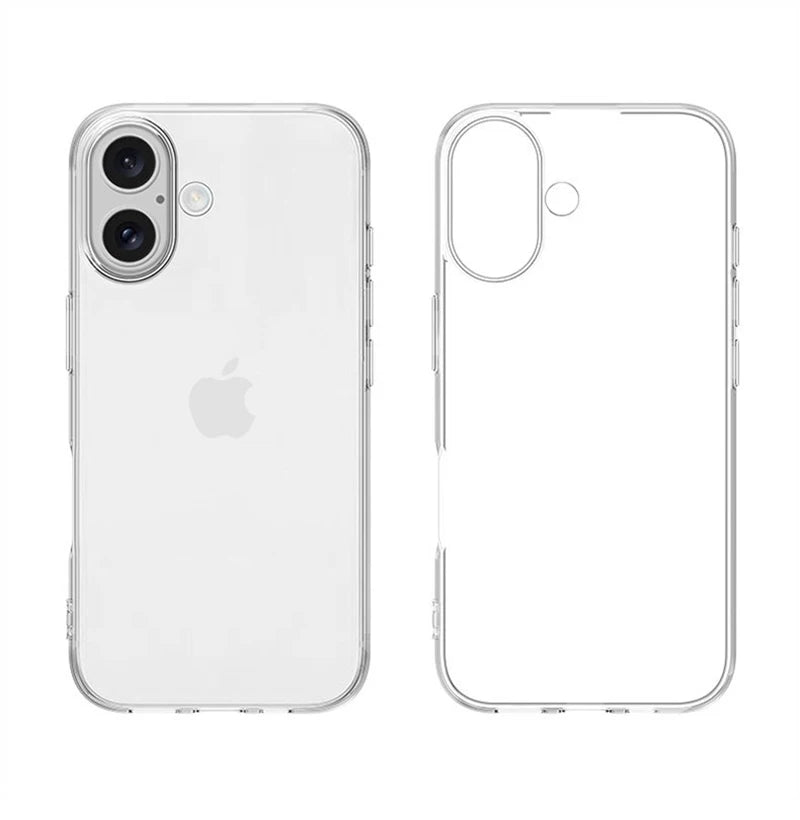 Ultra Thin Silicone Transparent TPU Case For Iphone 16 Pro Max 16E 16 Plus Fit Protective silicone Crystal clear soft Back Cover