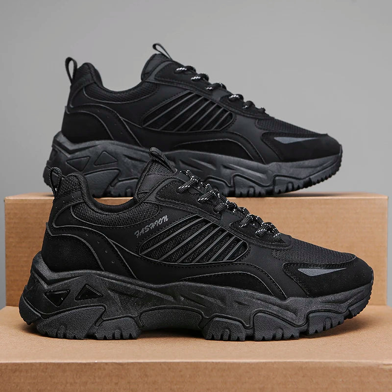 Running Tennis Non-Slip Sneakers Fashion Lace Up Comfortable  Male Men Platform Big Size Sneakers Casual Outdoor Sports Shoes