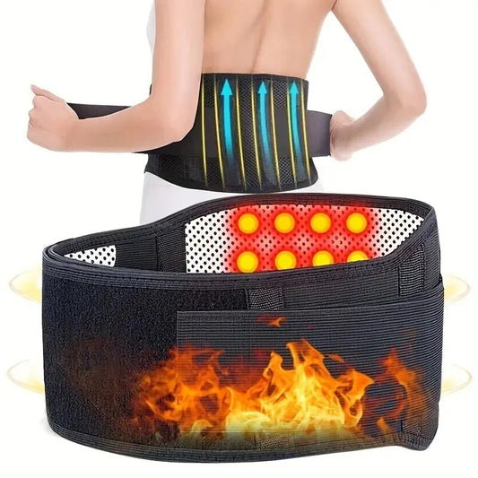 ✨ Adjustable Magnetic Therapy Waist Belt | Self-Heating Back Support ✨
