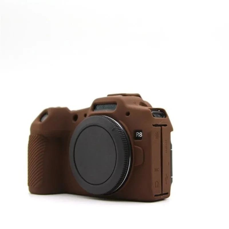 For Canon EOS R8 Camera Silicone Cover Anti-slip Grip Soft Protective Case Dustproof Anti-fall Portable Camera Bag