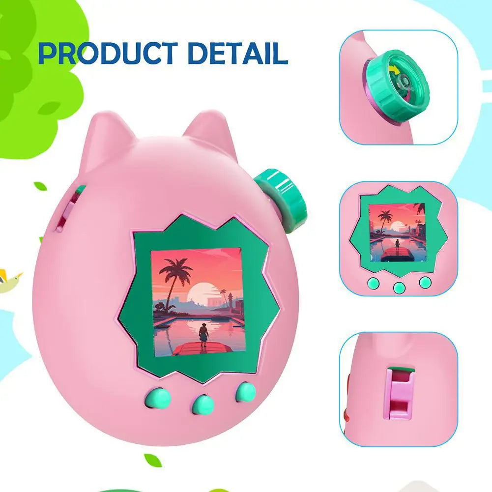 For Tamagotchi Paradise Silicone Case Full-Body Shockproof Cover for Electronic Pet Game, Cute Cartoon Protective Skin