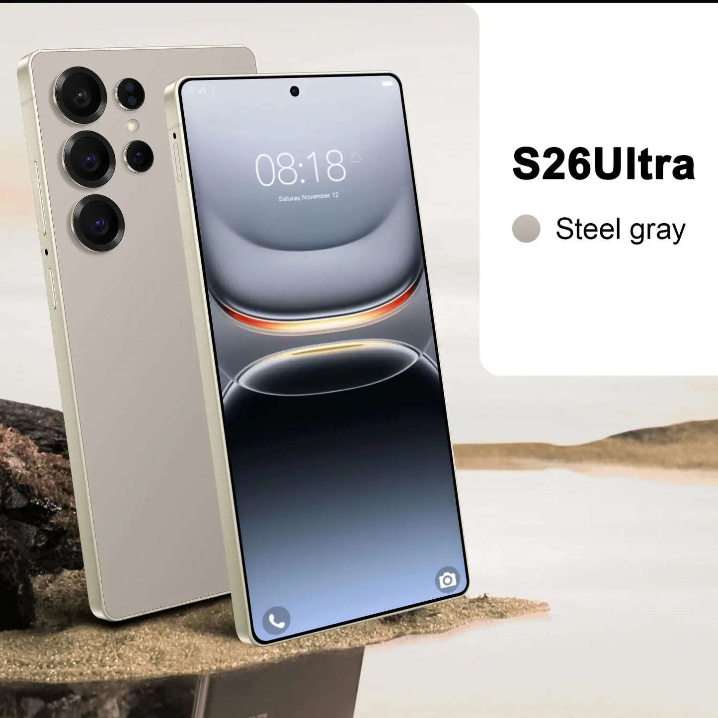 HOT 2025 new S26 Ultra original intelligent 5G dual card dual standby Android 14 system global version 8800mAh battery