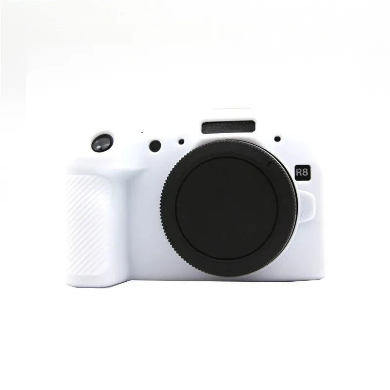 For Canon EOS R8 Camera Silicone Cover Anti-slip Grip Soft Protective Case Dustproof Anti-fall Portable Camera Bag