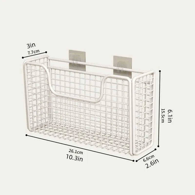 ✨ Punch-Free Wall-Mounted Storage Rack | Kitchen & Bathroom Organizer ✨