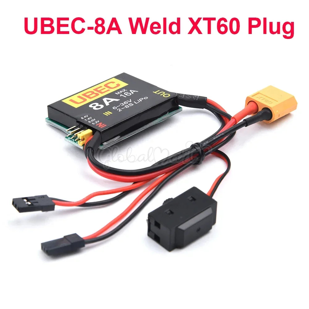 AANEW 2S-6S 6-36V UBEC 8A BEC & DUAL UBEC 8A+4A 5.2/6.0/7.4V/8.4V Servo Separate Power Supply RC Car Fix-Wing Airplane Robot Arm