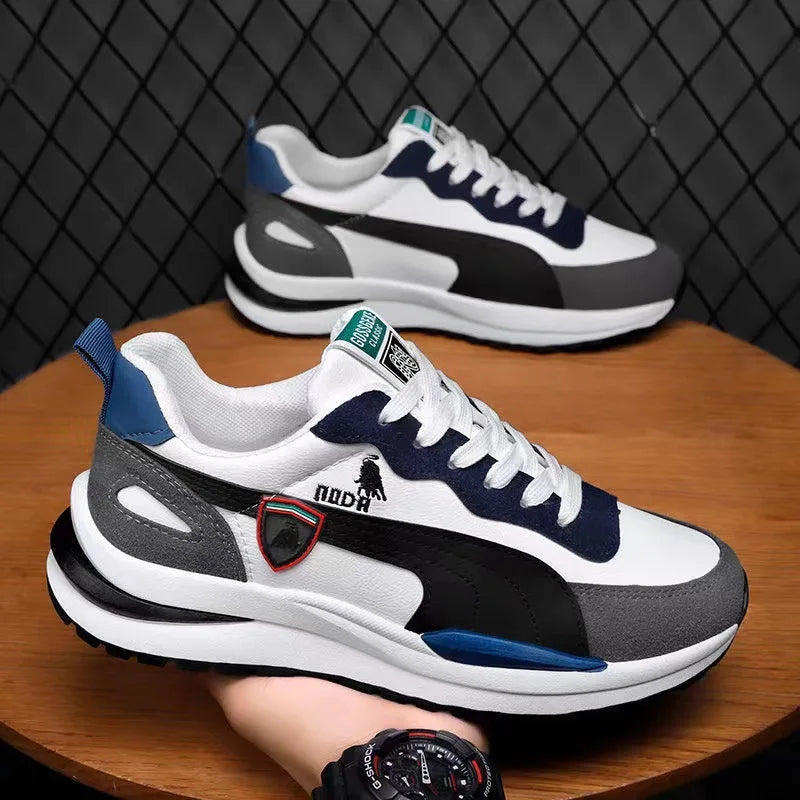High Quality Men's Sneakers Lace-up Men Outdoor Running Shoes Comfortable Men Shoes Non-slip Casual Shoes Wear-resistant Zapatos