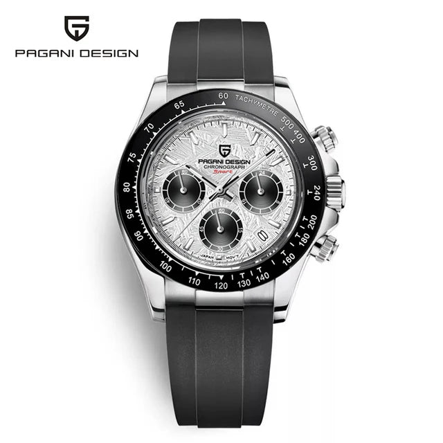 PAGANI DESIGN 40MM V2 Sky Blue Dial Classics Men Quartz Watches Sapphire Retro Chronograph Stainless Steel Waterproof Watch Men