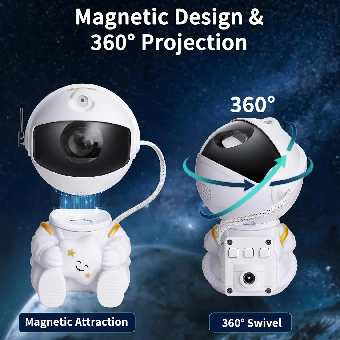 🌌 GalaxyGlow Star Projector – LED Nebula Night Light for Bedroom & Kids 🌌