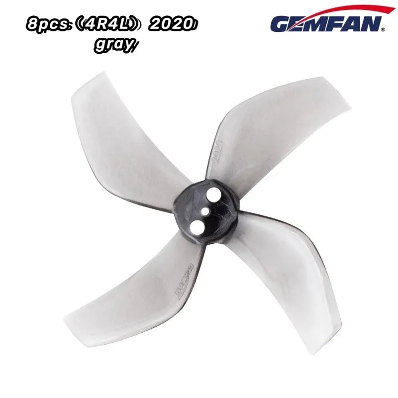 8Pcs / 4Pairs GEMFAN D51 2020 2x2x4 2inch 50.3mm 4-Blade PC Propeller 1.5mm for RC FPV Racing Freestyle Tinywhoop BETA85X Drone