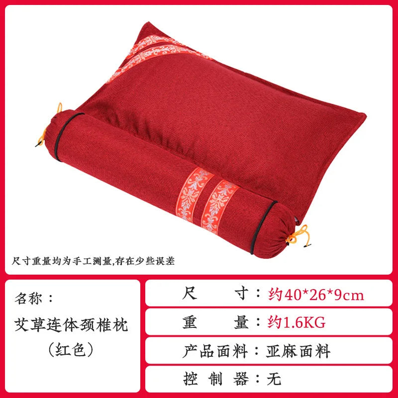 Summer Home Detachable Massage Mugwort Integrated Cervical Pillow Pure Mugwort Circular Mugwort Pillow Shoulder Cerxical Care