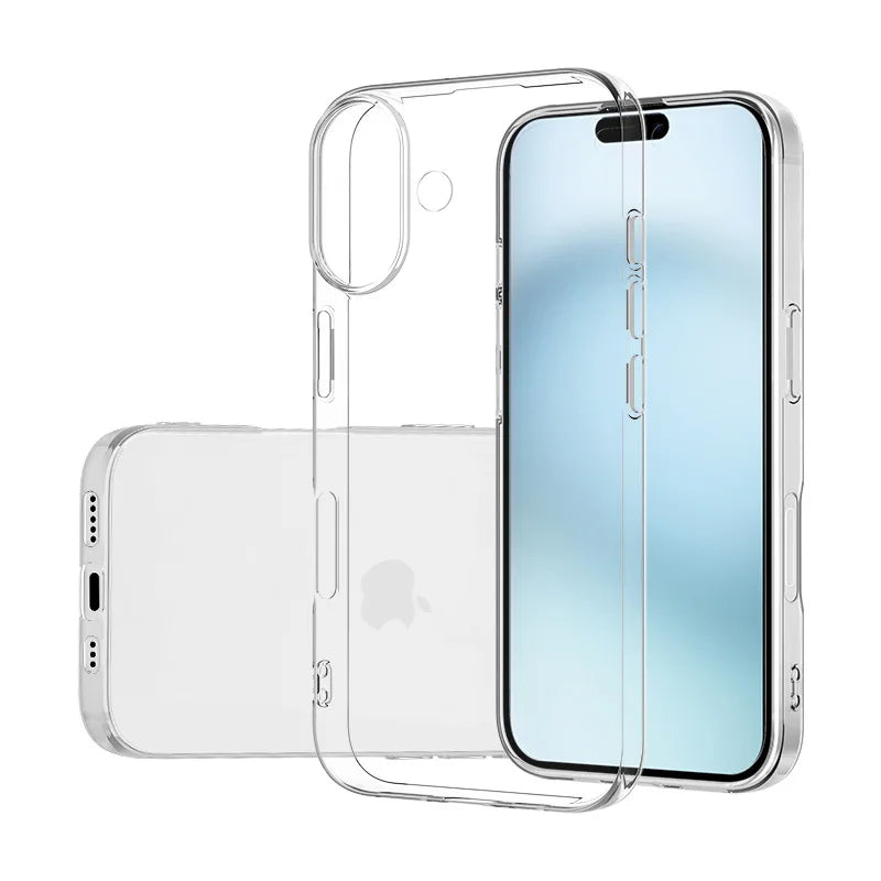 Ultra Thin Silicone Transparent TPU Case For Iphone 16 Pro Max 16E 16 Plus Fit Protective silicone Crystal clear soft Back Cover