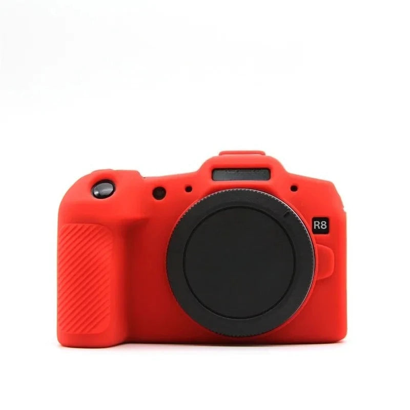 For Canon EOS R8 Camera Silicone Cover Anti-slip Grip Soft Protective Case Dustproof Anti-fall Portable Camera Bag