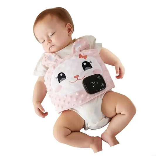 Cartoon Baby Bellyband Breathable Tummy Wrap Belt 7-Speed Vibration Adjustable