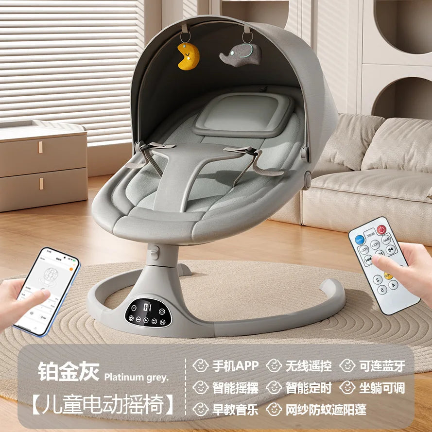 Baby Electric Soothing Cradle Bed Artifact Baby Multifunctional Sitting and Reclining Rocking Chair Electric Cradle APP