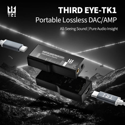 TRI TK1 Third Eye Dongle DAC AMP TypeC USB Audio HiFi Decoder Headphone Amplifier Dual CS43131for Android iOS Win10 Sound Card