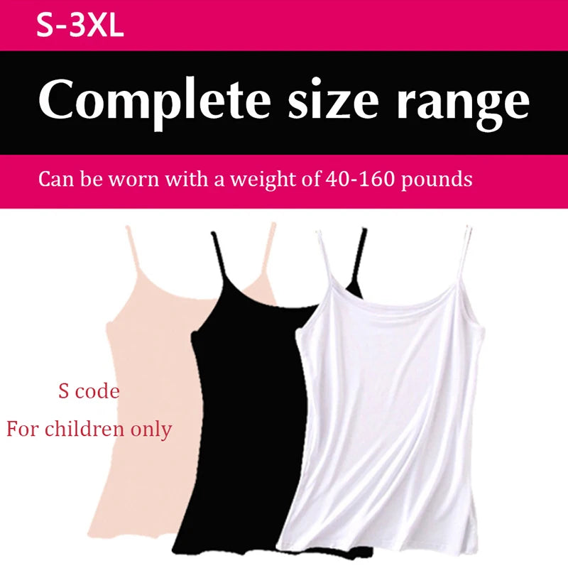 Women Camisoles Summer Girl Sexy Strap Polyester Sleeveless Thin Camisole Vest Solid Top Simple Base Vest Tops Female Undies