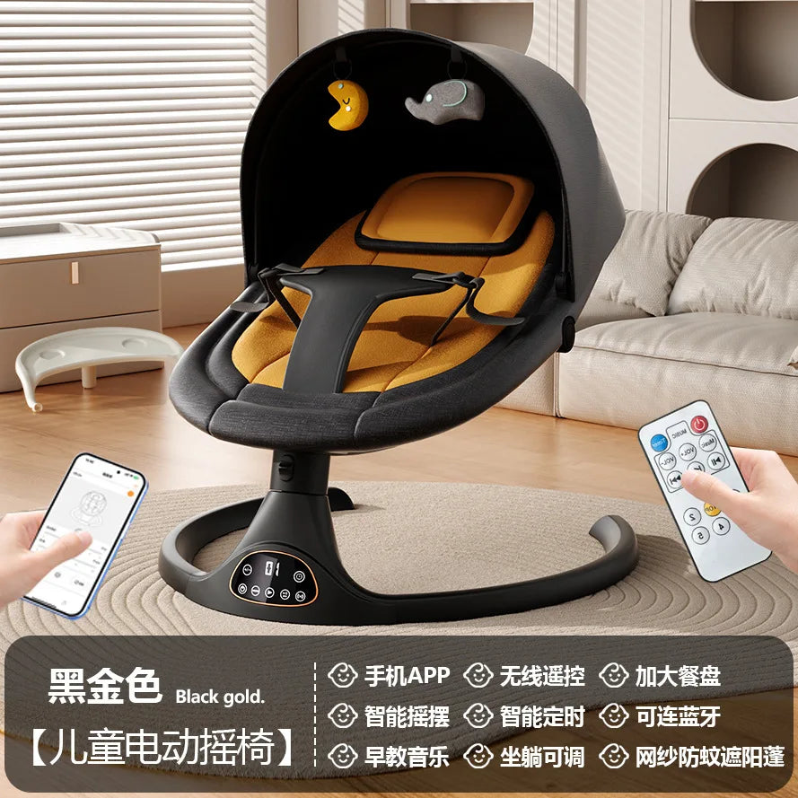 Baby Electric Soothing Cradle Bed Artifact Baby Multifunctional Sitting and Reclining Rocking Chair Electric Cradle APP