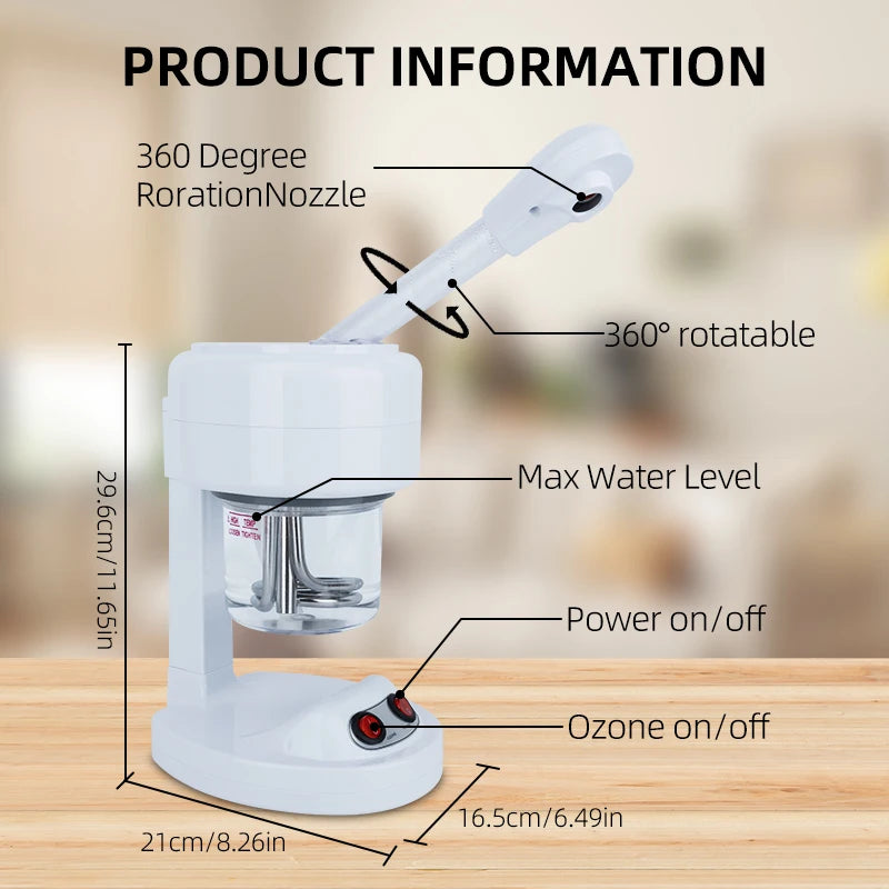 Facial Steamer for Face Facial Vaporizer Professional Face Steamer Hot Warm Mist Sprayer Moisturizing Portable Facial Steamer