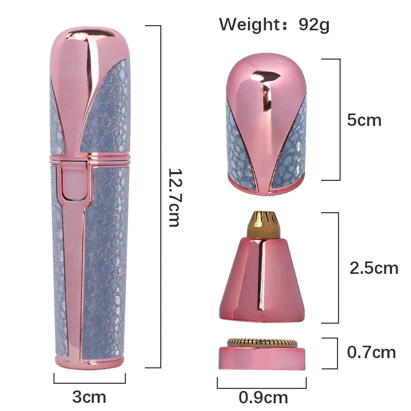 1pcs Usb Electric Eyebrow Trimmer Facial Hair Epilator Eyebrow Razor Women Body Painless Hairs Remover Shaver Eyebrows Profiler