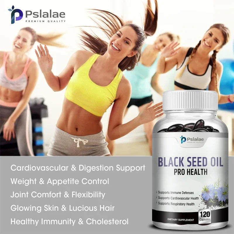 Organic Black Seed Oil Supplement - Supports Immune System, Respiratory Health
