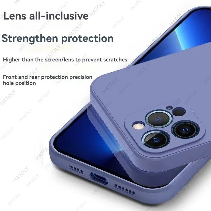 For iphone 17 Pro Max case For iphone 17 17 Air 17 Pro 17 Pro Max Cover TPU Liquid Silicone Protective Cover iphone 17 Pro Max