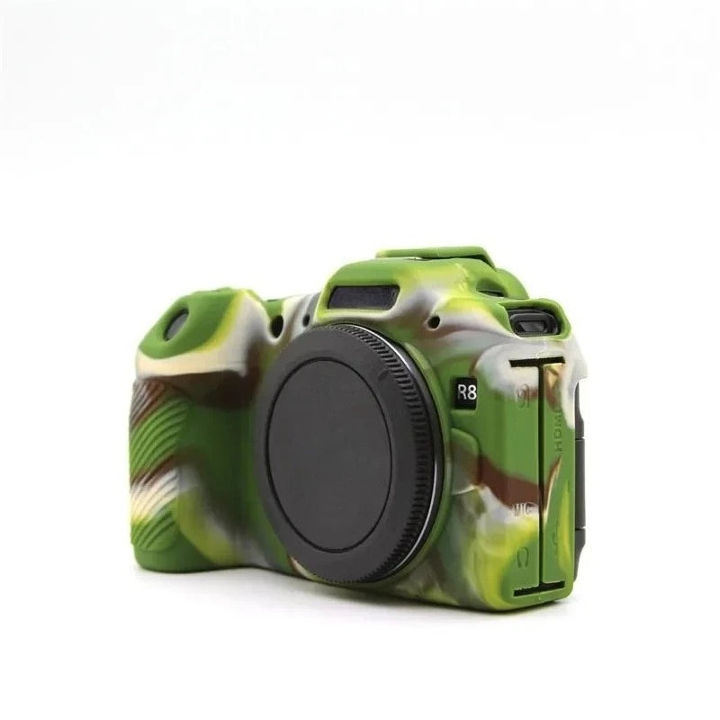 For Canon EOS R8 Camera Silicone Cover Anti-slip Grip Soft Protective Case Dustproof Anti-fall Portable Camera Bag