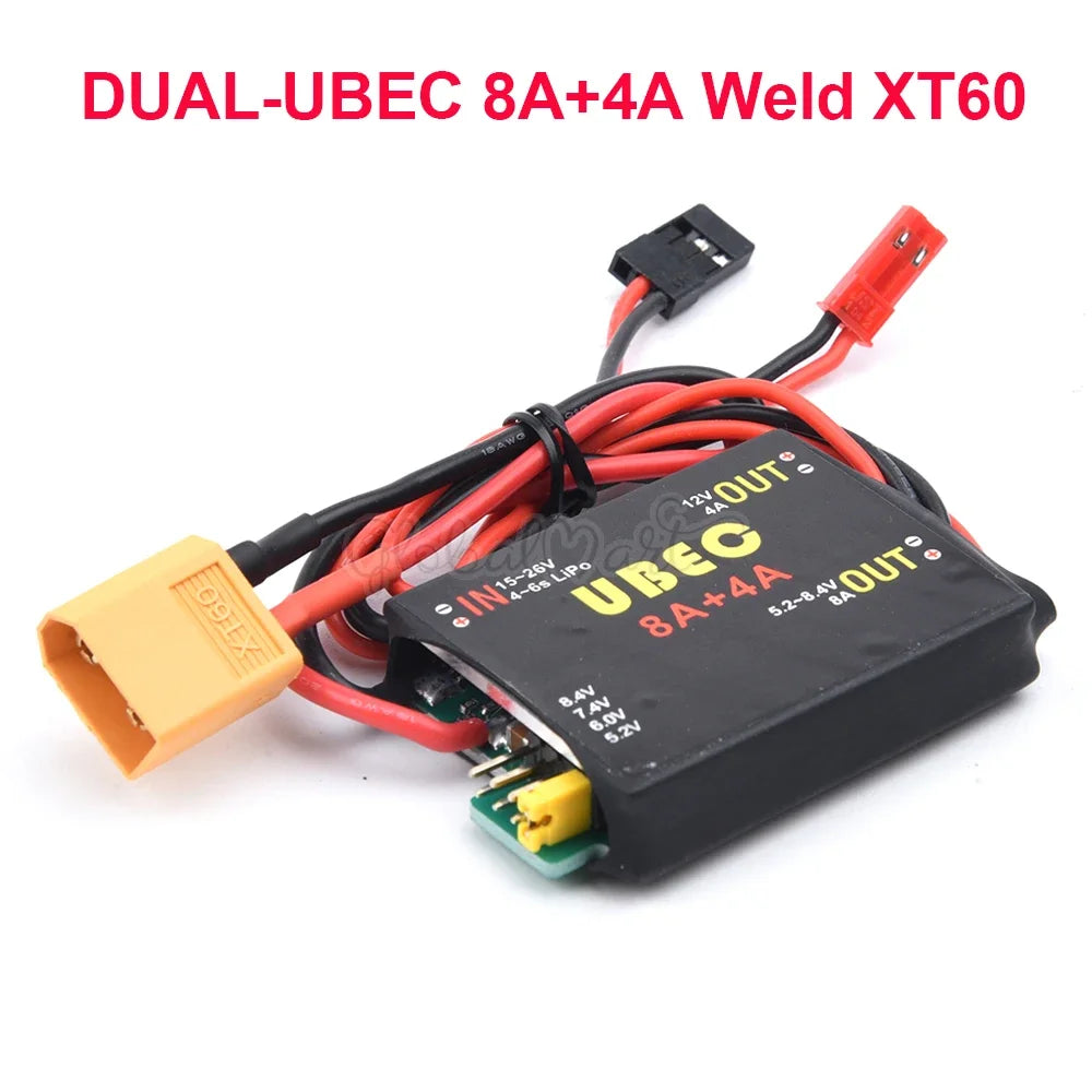 AANEW 2S-6S 6-36V UBEC 8A BEC & DUAL UBEC 8A+4A 5.2/6.0/7.4V/8.4V Servo Separate Power Supply RC Car Fix-Wing Airplane Robot Arm
