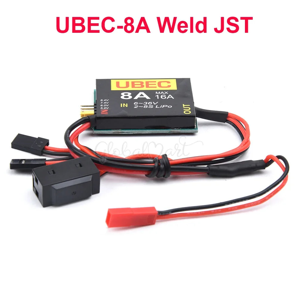 AANEW 2S-6S 6-36V UBEC 8A BEC & DUAL UBEC 8A+4A 5.2/6.0/7.4V/8.4V Servo Separate Power Supply RC Car Fix-Wing Airplane Robot Arm