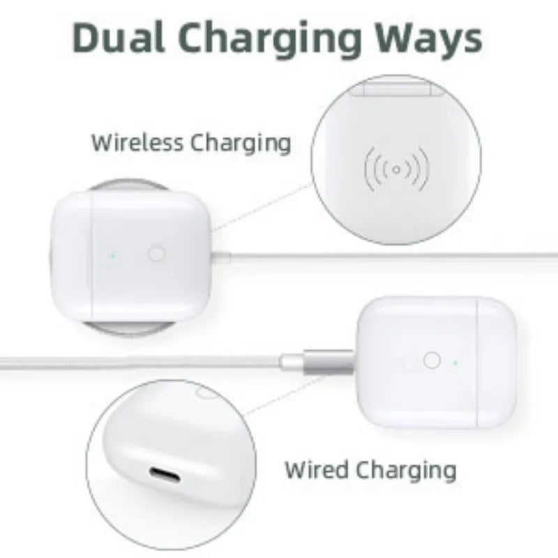 Replacement Wireless Charging Box Case For Airpods 4 3 2 1Bluetooth-Compatible Airpods Pro 1 2 Charger Case Earphone Accessories